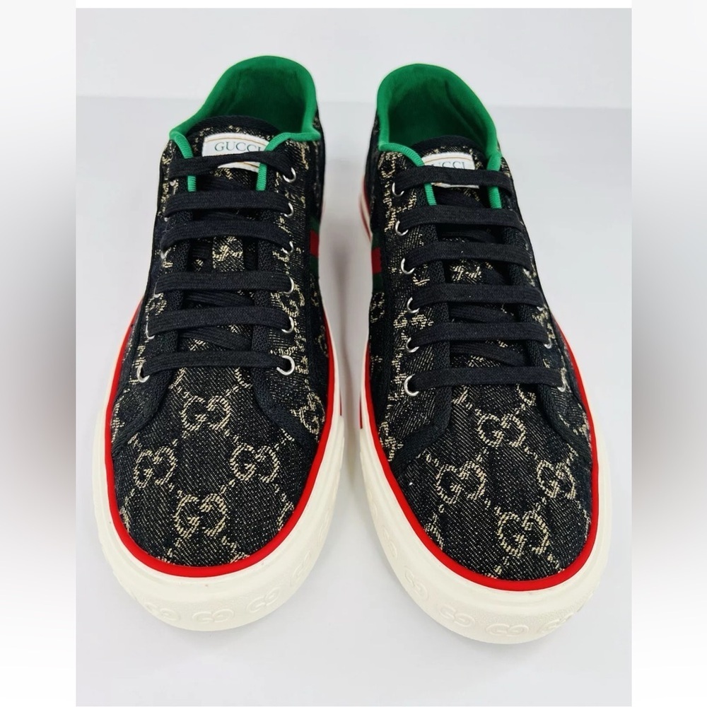 Gucci Tennis 1977 GG Supreme Jacquard Sylvie Sneakers G 13 - US 13.5 - EU 47 - Picture 10 of 11